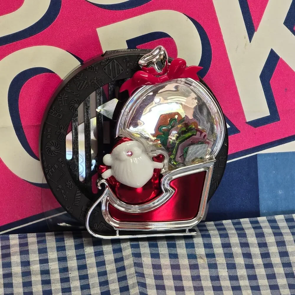 BBW Santa Sleigh Present Confetti Vent & Visor Clip Car Fragrance Holder Decor